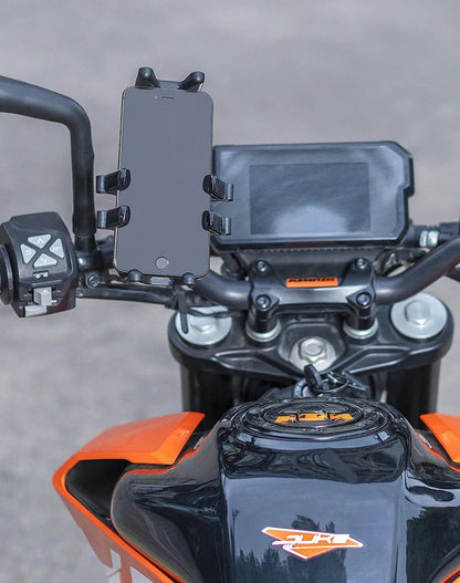 ROCKBROS Motorcycle Bike Phone Holder Adjustable with Shock Absorber Module Nonslip Bike Phone Stand
