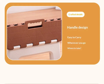 Folding stool, portable outdoor bench, low plastic, easy to carry, suitable for street vending, thickened stool, small household