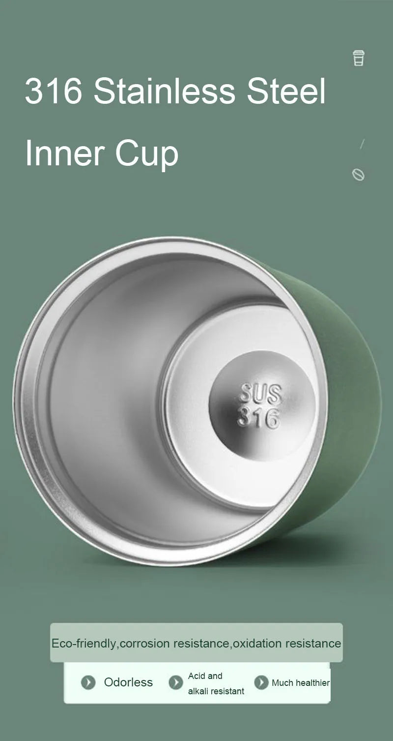 Mini Travel Thermal Mug Coffee Cups Hot Coffee Thermos Portable 316 Stainless Steel Thermos For Tea Thermal Water Bottle Mug