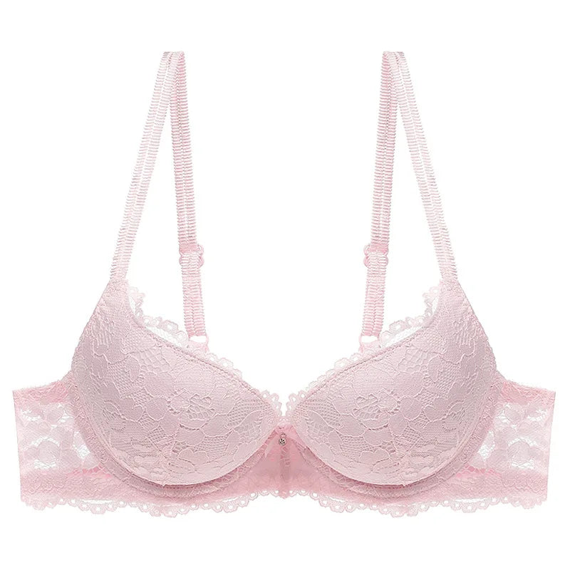 Women Sexy Lace Bra Padded Push Up Lingerie Intimates Elegant Ladies Underwear Casual Daily Female Bra