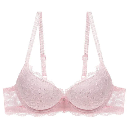 Women Sexy Lace Bra Padded Push Up Lingerie Intimates Elegant Ladies Underwear Casual Daily Female Bra