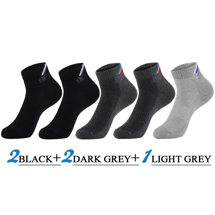 5 Pairs/Lot Mens Running Socks Casual Outdoor Sports Cotton Orange Red Stripes Compression Black 15 Styles Travel Hot Sale 2024