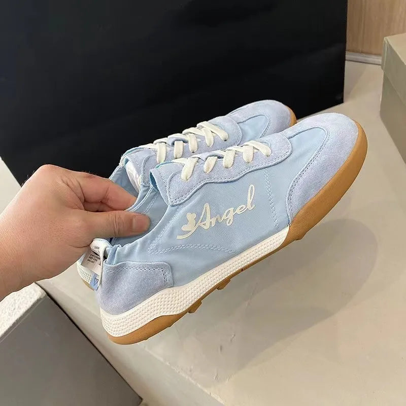 German Training Shoes Tide Ballet Series spring autumn White Soft Sole Breathable Forrest Gump Shoes Women Sports Leisure Canvas