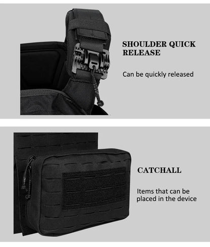 Artex New combat vest 6094 quick detachable light laser cut tactical vest black gear to carry airsoft carrier combat equipment
