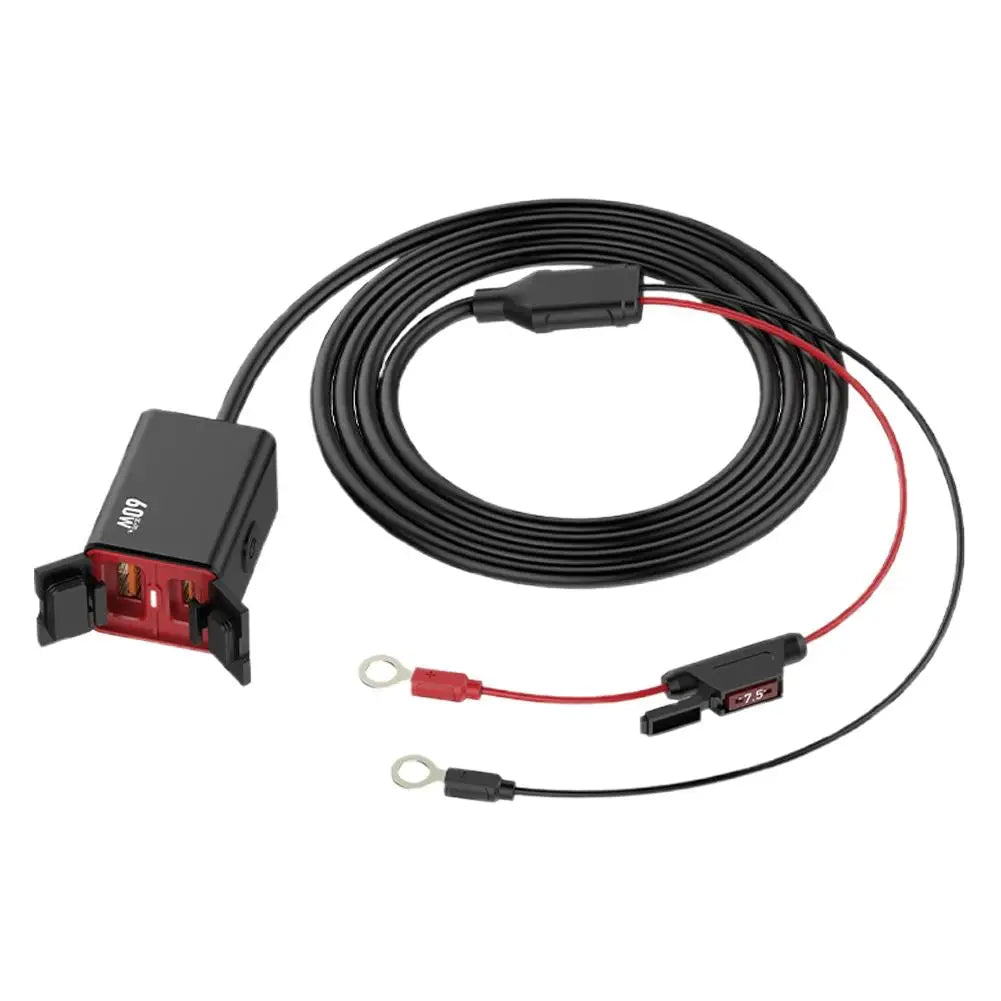 Premium Motorcycle Usb C Fast Charger Pd+qc3.0 60w Charger 12v/24v Phone Vehicle-mounted C Adapter Type Cell Waterproof Soc A0a9