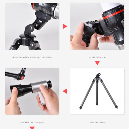 20X 30X 40X Astronomical Telescope Portable Travel Telescope Monocular HD Moon Space Planet Observation for Children Gifts