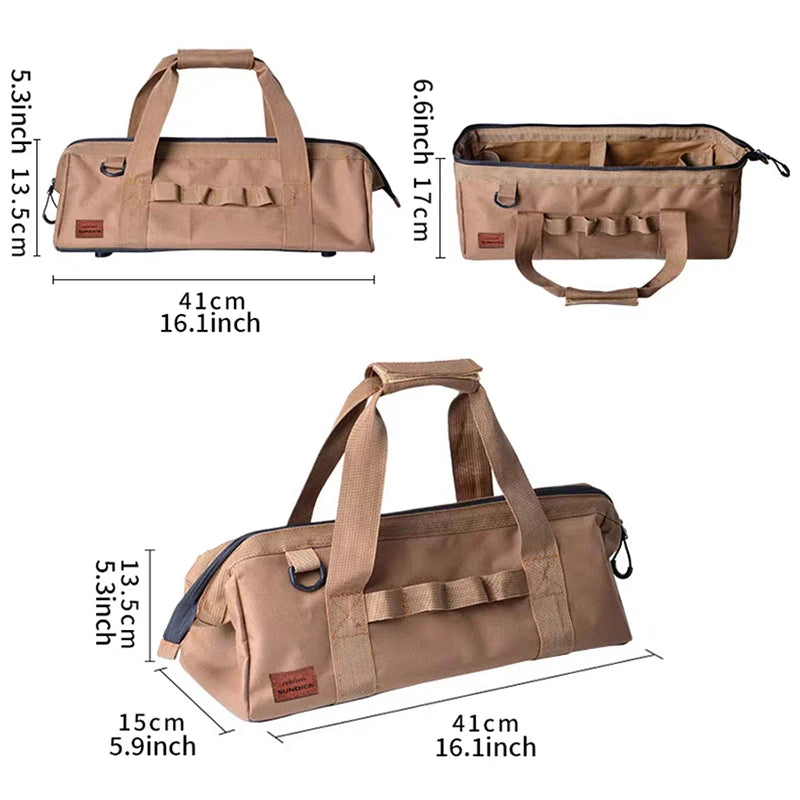Camping tool storage bag,large-capacity tool kit, can be hung with a climbing buckle, high toe nail,Five colors to choose from