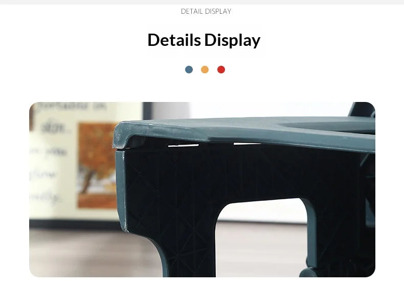 Folding stool, portable outdoor bench, low plastic, easy to carry, suitable for street vending, thickened stool, small household