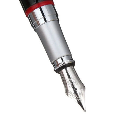 Picasso 907 High Quality Luxurious Montmartre Metal Black Iridium 0.5mm Point Pen with Yellow/Red Ring,Original Box Option