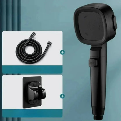 High Pressure Shower Head Water Saving 3 Modes Shower Heads Adjustable One-Key Stop Water Massage Sprayer Bathroom Accessories