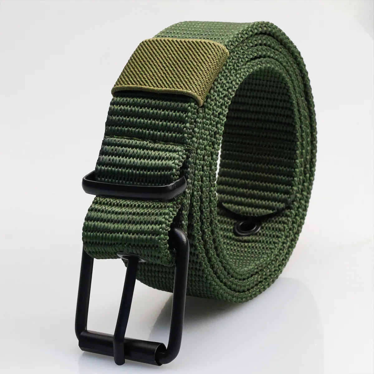 New Porous Pin Buckle Canvas Belt Men's Fashion Versatile Belt Student Youth Military Training Extended Denim Designer Belt