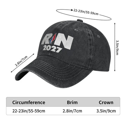 Summer RN 2027 National Gathering Baseball Cap Sun National Rassemblement Sunscreen Washed Trucker Hat Unisex Baseball Caps