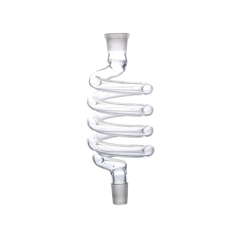 Dia18.8mm 14mm Spring Glass Spiral Part Twirl Glass Hookah Shisha Chicha Accessories Coil Glass Tube for Narguile Connector
