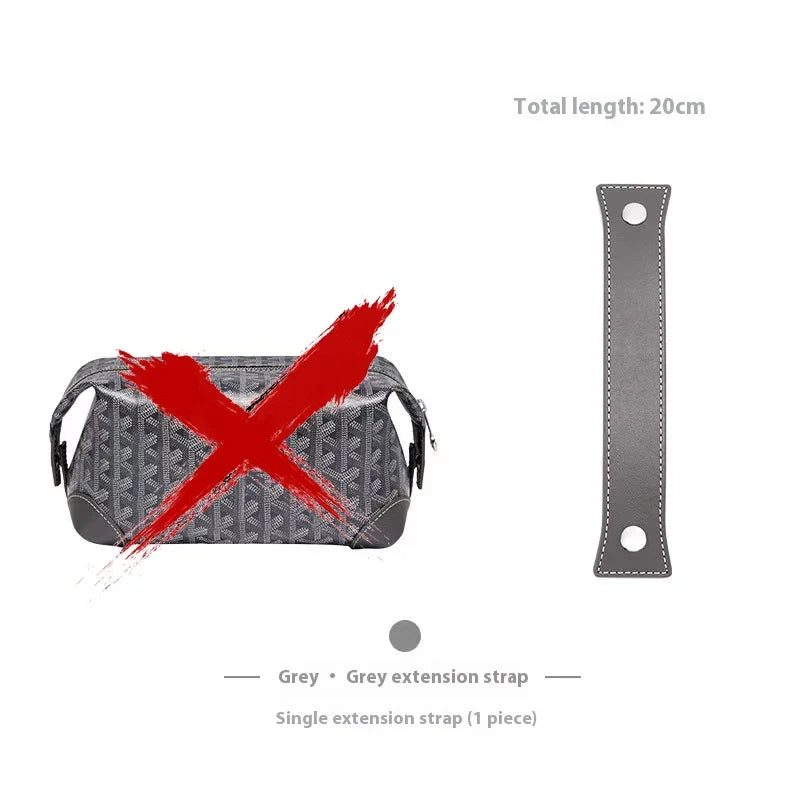 Handle Bag Extended Shoulder Strap for Goyard Bowling 25 Toiletries Bag Shoulder Replacement Strap Bag Modification Accessories