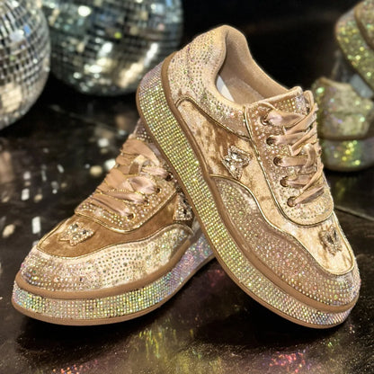 Luxury Designer Women Sneakers Outdoor Platform Female Sneakers Women Fashion Luxury Rhinestone Ladies Shoes Zapatos De Mujer