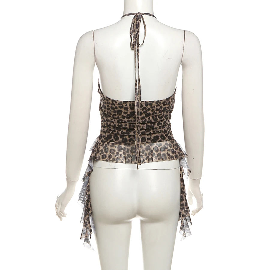 Nibber Hip-hop Summer New Sweet Gentle Cute All-match Fashionable Cool High Street Cool Sexy Women's Thin Backless Halter Vest