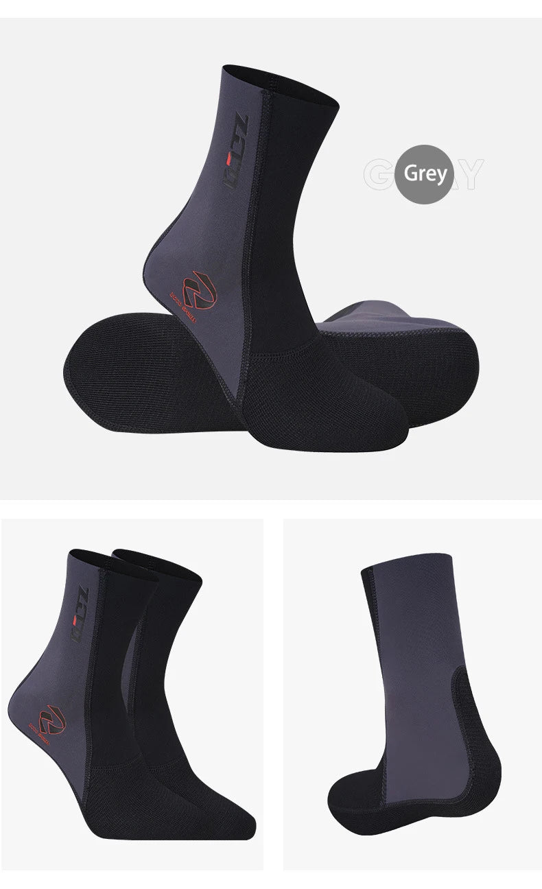 5mm/3mm/1.5mm Neoprene Diving Socks Anti Slip Beach Wetsuit Surfing Boots Water Socks Sand Proof Warm Blind Seam Diving Socks