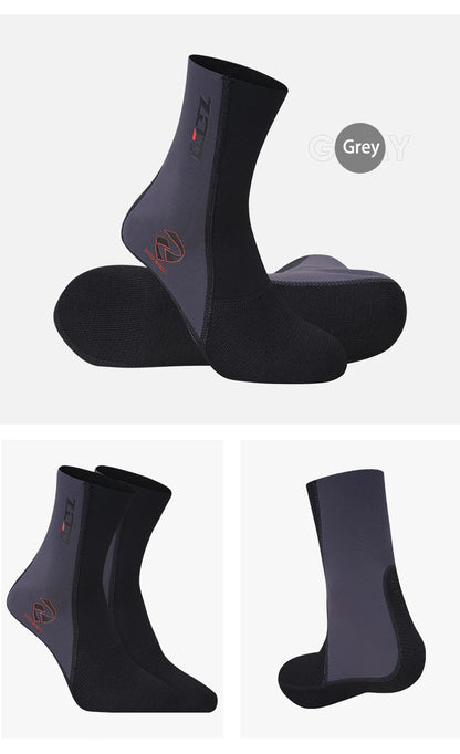 5mm/3mm/1.5mm Neoprene Diving Socks Anti Slip Beach Wetsuit Surfing Boots Water Socks Sand Proof Warm Blind Seam Diving Socks