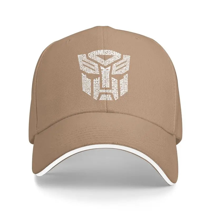 Transformer Autobots Film Print Baseball Cap Sandwich Hats Men Women Adjustable Snapback Caps Summer Sun Protection Hat