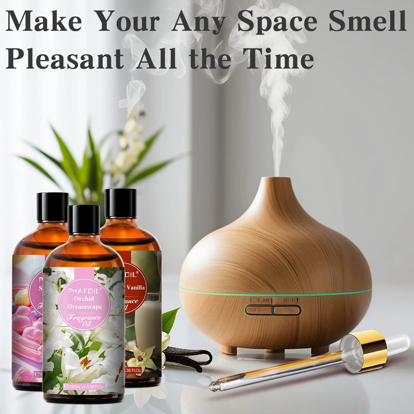 PHATOIL 100ML with Dropper Fragrance Oil For Diffuser Fruit Carnival Almond Vanilla Golden Vintage No.1 Lucifer's Letter Oils