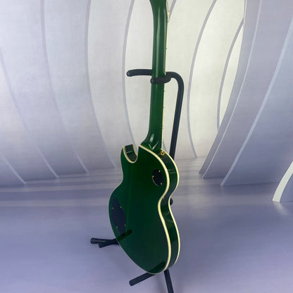 Shipped from the USA Brand New 6-String Green Big Flower Custom Electric Guitar
