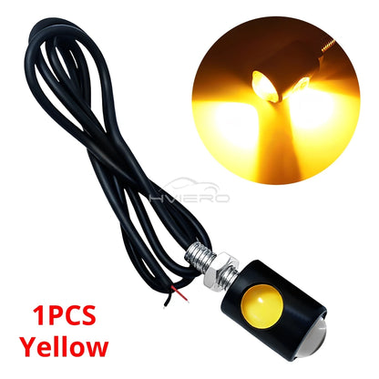 1/2/4/10pc Car Motorcycle Eagle Eye Led Daytime Running Light Super Bright Turn Signal License Plate Tail Reverse Clearance Lamp