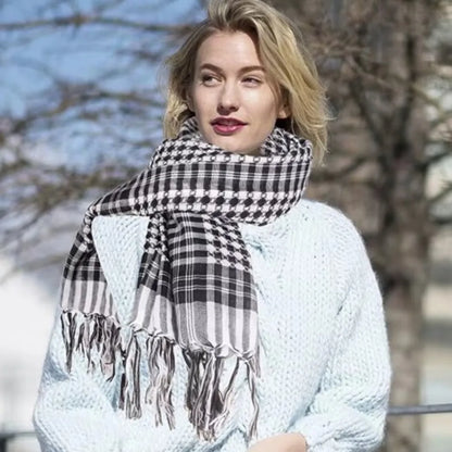 Large Arab Shemagh Headscarf with Tassel Costume Head Neck Scarf Bandana Keffiyeh for Men Women
