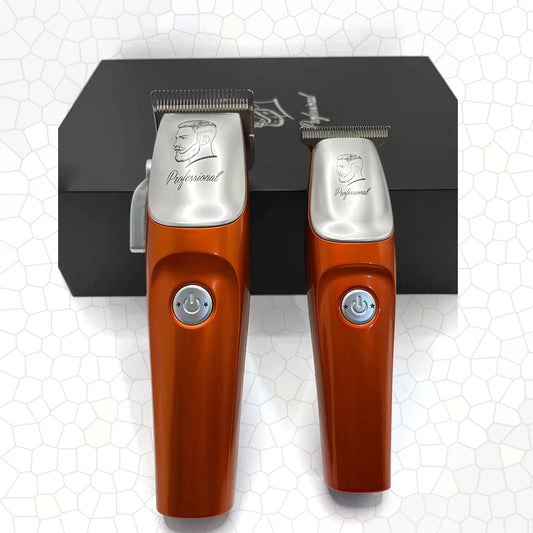 Professional Men's Vintage Hair Clipper Set 2025 6500RPM Low Noise Ceramic Blade Hair Salon Trimmer for Child-Mother Use