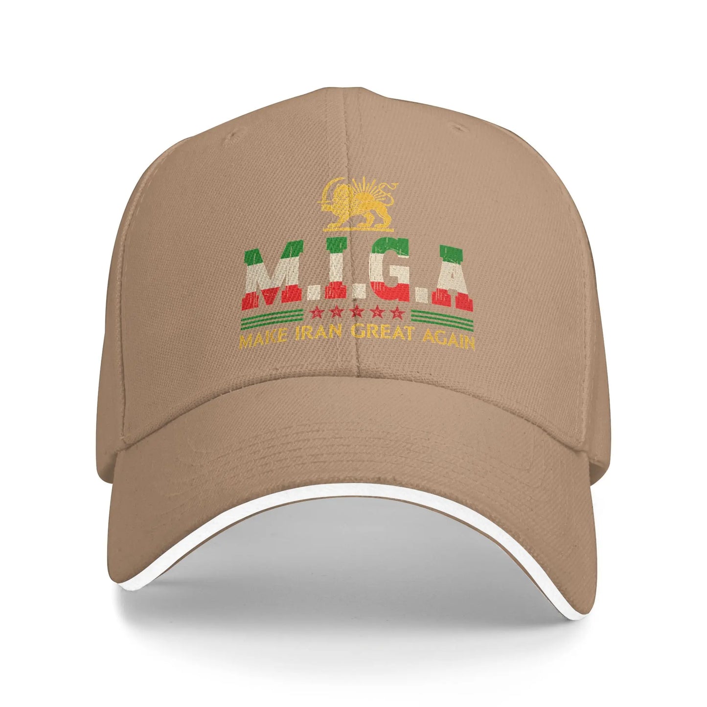 Summer Iranian Make Iran Great Again Emblem Of Iran MIGA Baseball Cap y2k Sun Trucker Hat Unisex Men Wholesale Baseball Caps
