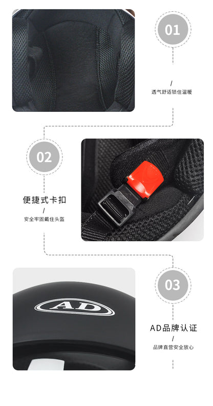 GB Certified Electric Vehicle Helmet for Men and Women All-season Universal Electric Vehicle Safety Helmet Motorcycles Winter