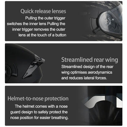 Free headphones High Quality DOT Motorcycle Helmet Four Seasons Motocross Racing Modular Flip Up Men Women Off Road Helmet