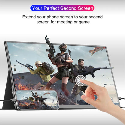 14 Inch Portable Monitor 2.2K for Laptop, Xbox, PS4/5, Switch, TV Box, Cell Phone, PC Extension Monitor for Office and Gaming