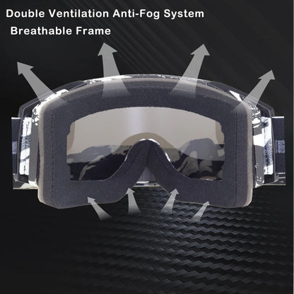 Youth MX Goggles with Tearoffs Windproof Motocross Glasses Men Dual-Cycle Defogging UV400 Protection Dirt Bike Enduro Goggles