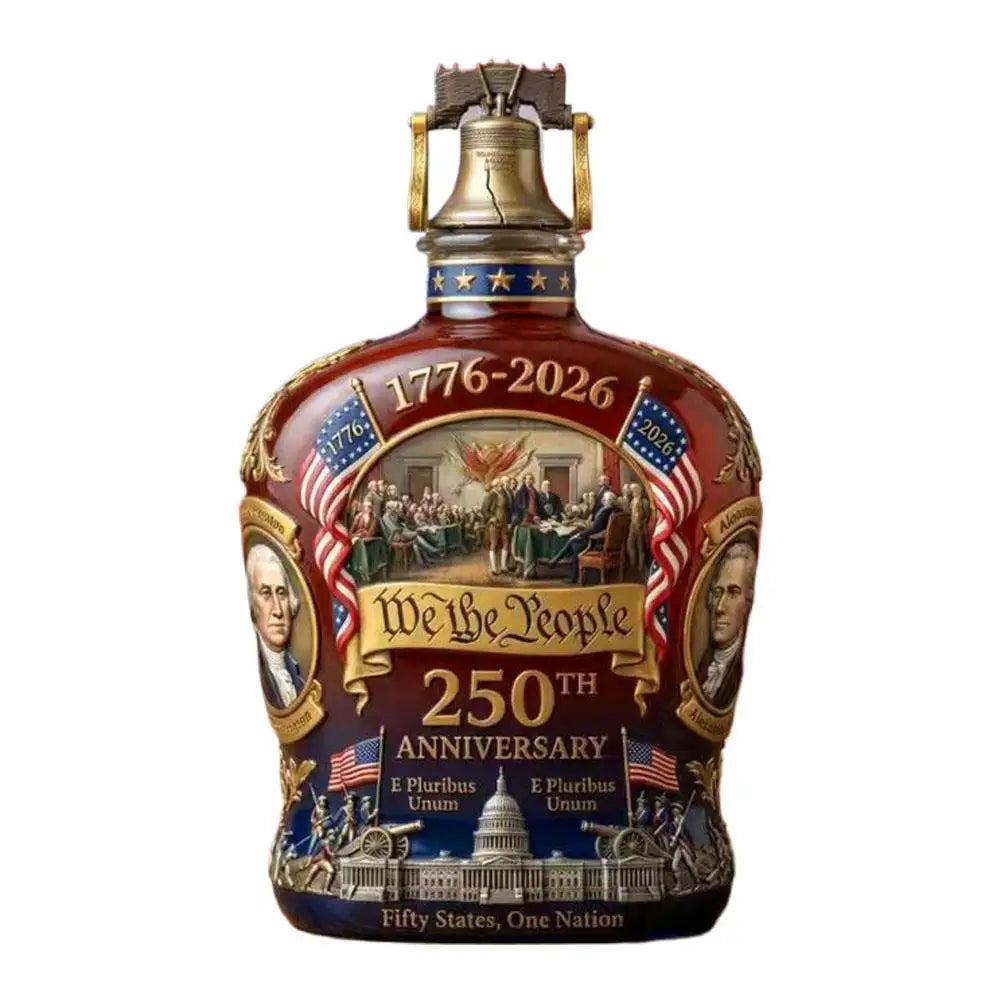 250 Anniversary USA Ornament, 250th Anniversary Commemorative Whiskey Bottle, Drink Party Personal Reserve Patriotic Decoration