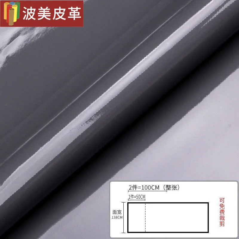 Pvc Patent Leather Fabric By The Meter for Jacket Skirt Bag Clothes Diy Sewing Cloth Waterproof Slightly Hard Wearable Glossy
