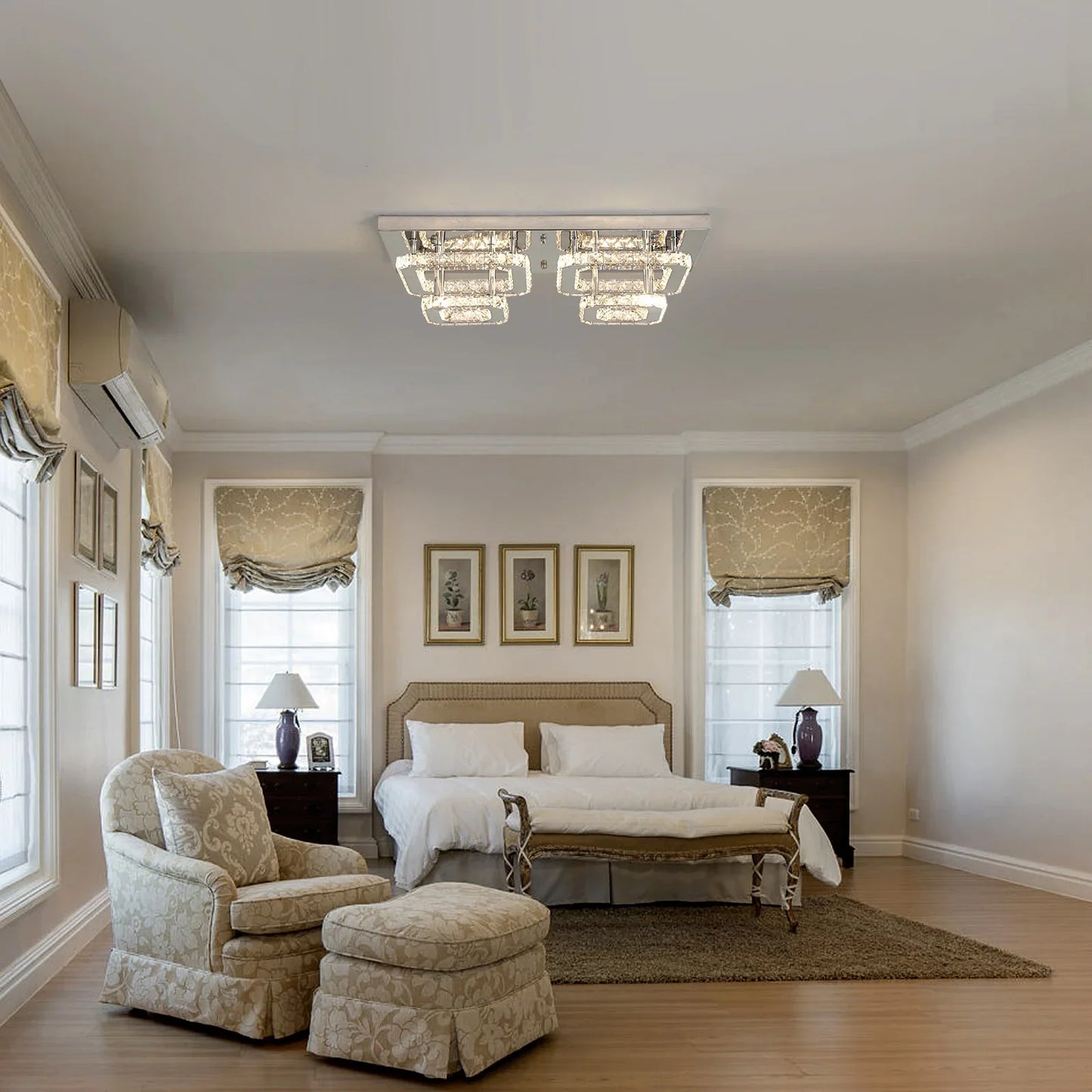 Crystal Ceiling Light Modern Crystal Led Chandelier Luxury Pendant Lighting  Home Decor Lamp Living Room Indoor Fixture Bedroom
