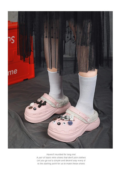 Cotton Fashion Clogs Slippers Women Hole Garden Shoes Water Shoes For Men Beach Sandals Soft Eva Bathroom Slides House Slides