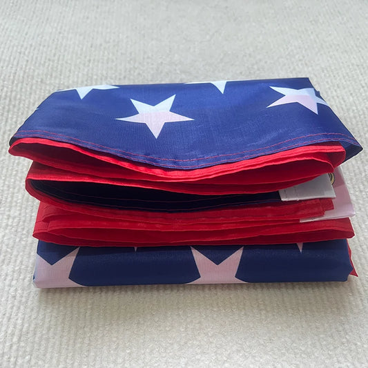 35.4X59 inch  American Flag Independence Day Outdoor USA Flag Waterproof Sewn Stripes Brass Grommets 90*150cm