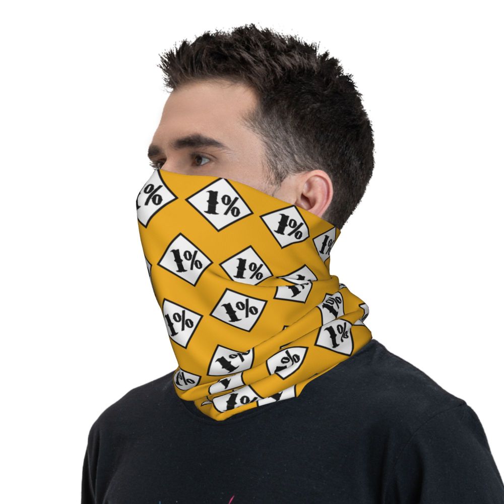 Custom 1 Percenter Essential Sons Bandana Neck Gaiter for Ski Camping Men Women Wrap Scarf TV Show Anarchy Headband Warmer