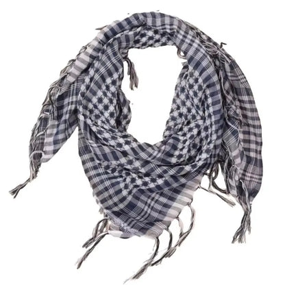 Large Arab Shemagh Headscarf with Tassel Costume Head Neck Scarf Bandana Keffiyeh for Men Women