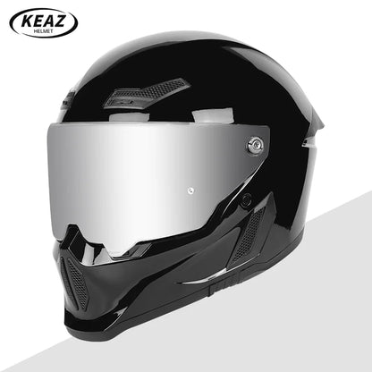 Motorcycle Helmet All-Season Universal Retro Men's Bike Racing Street Bike Riding Running Motorcycle Riding Safety Helmets