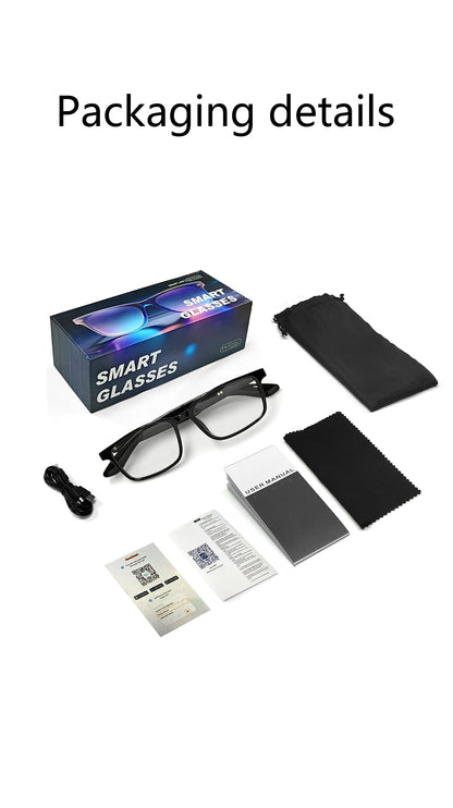 AI Translation Smart Wireless Glasses feature open-back earbuds, a premium feel, and support real-time translation of ov