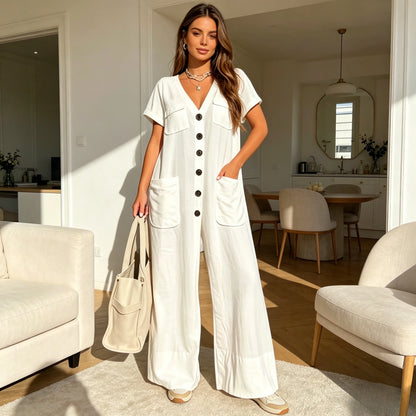 Beach Jumpsuit Women Rompers Lace Long Overalls Trench Spring Summer Bodycon Y2k Party Cluwear Elegant Outfits Work Jumpsuits
