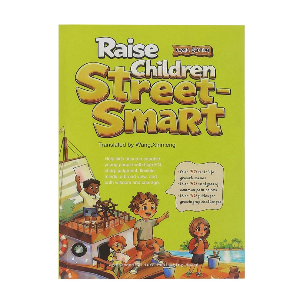 Children's EQ & Street-Smart Comic Book, 150+ Real-Life Scenario Guides, Easy-to-Use Practical Lessons