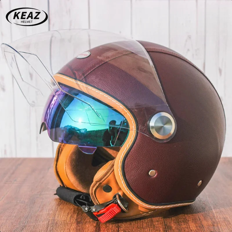 Japan Imported The New DOT Standard Certified Electric Motorcycle Helmet Female Winter Warm Male High Quality and Safety