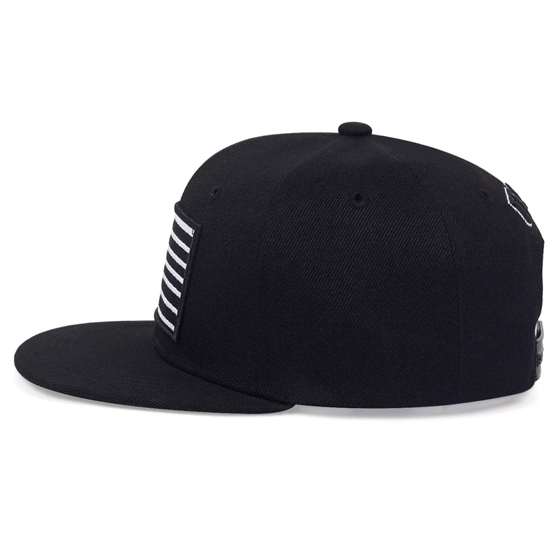 Unisex American Flag Embroidery Hip-hop Hats Spring Autumn Outdoor Adjustable Casual Baseball Caps Sunscreen Hat Sports Cap