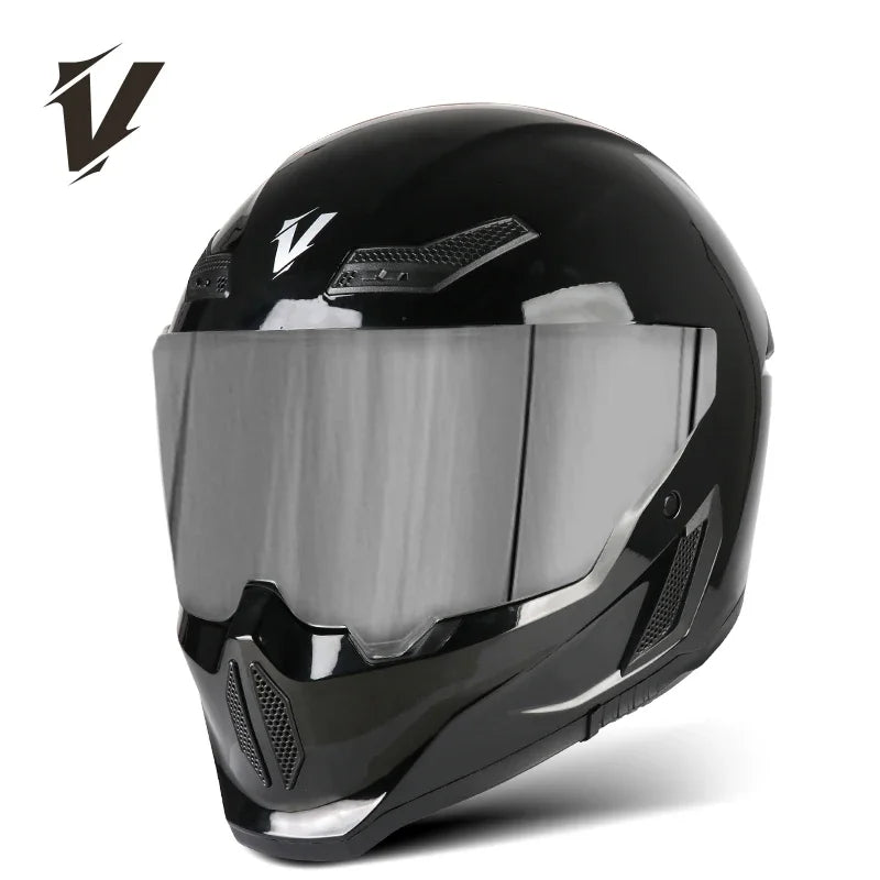New Motorcycle Helmet DOT Approved  Full Face Racing Off-road Helmets Capacetes Men Cascos Para Moto for Harley Four Season