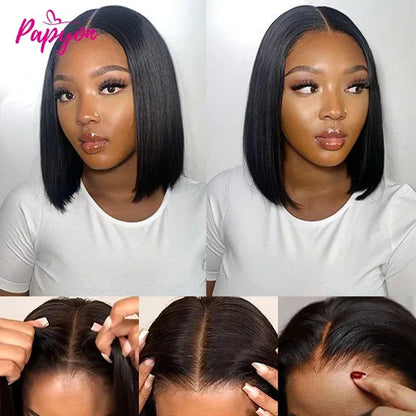2026 NEW Short Bob Wigs Straight Glueless Wig Ready To Wear  Wigs Pre Cut Elastic Drawstring Upgraded No Glue Lace Air Wig