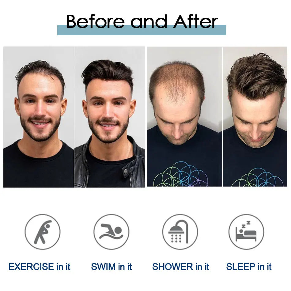French Lace Wigs for Men Bleach Knots Lace Front Toupee Man Wig Full Lace Male Hair Prosthesis Natural Human Hair Lace Men's Wig