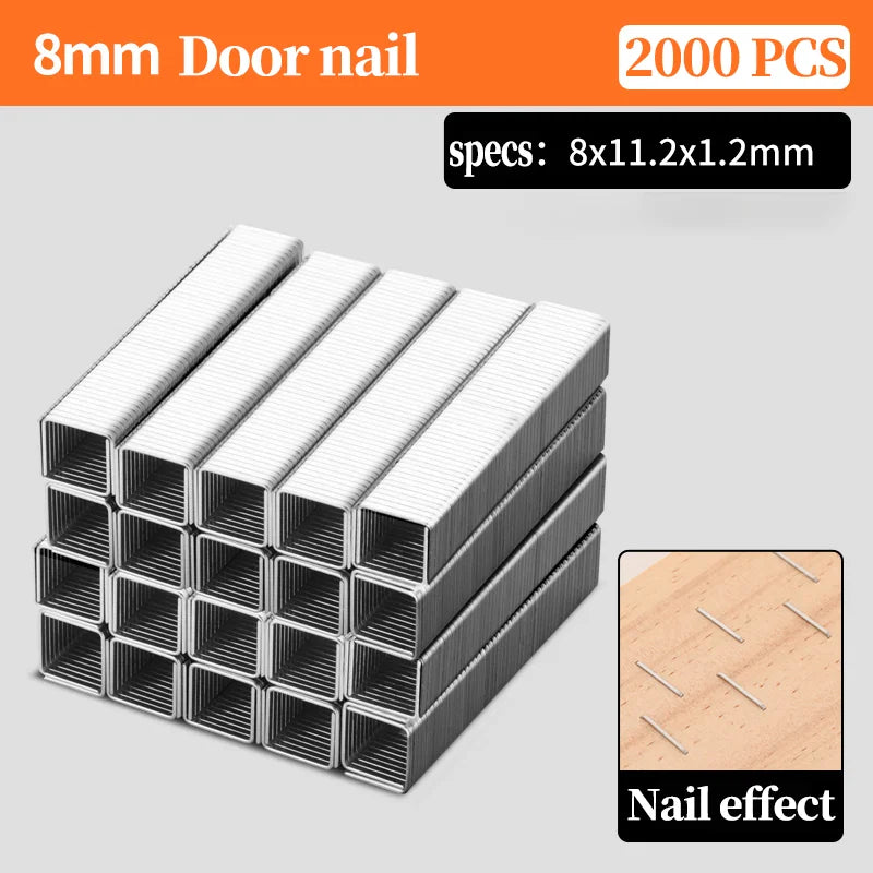 4 In 1 Manual Nailing Gun Construction Stapler Air Nail Woodworking Special Staple Book Household DIY with 800 Staple